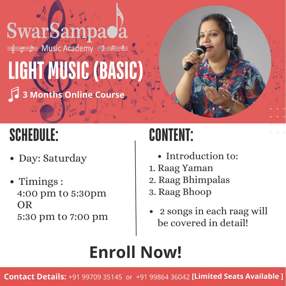 Light music basics with Rajashree Hebbalkar